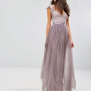Needle & Thread Sean lavender maxi